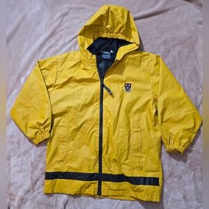 Charles River Apparel Harvard Rain Jacket Yellie Black Size Youth Small